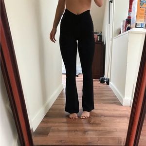 Aerie cross over flare leggings